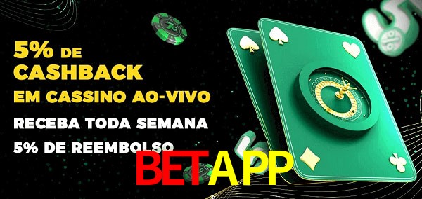 Promoções do cassino ao Vivo BETAPP